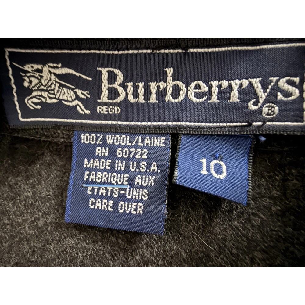 Vintage Burberrys London Gray Wool Pencil Skirt | Classic Tailored | Small Fit - Picture 9 of 9